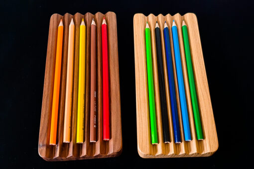 Walnut Pen Tray for Desk, Pencil Holder Wooden, Pens and Accessories Tray for Office Decor, Gifting for Colleagues, Father and Brothers, Gift for Him, Office Gift - Image 4