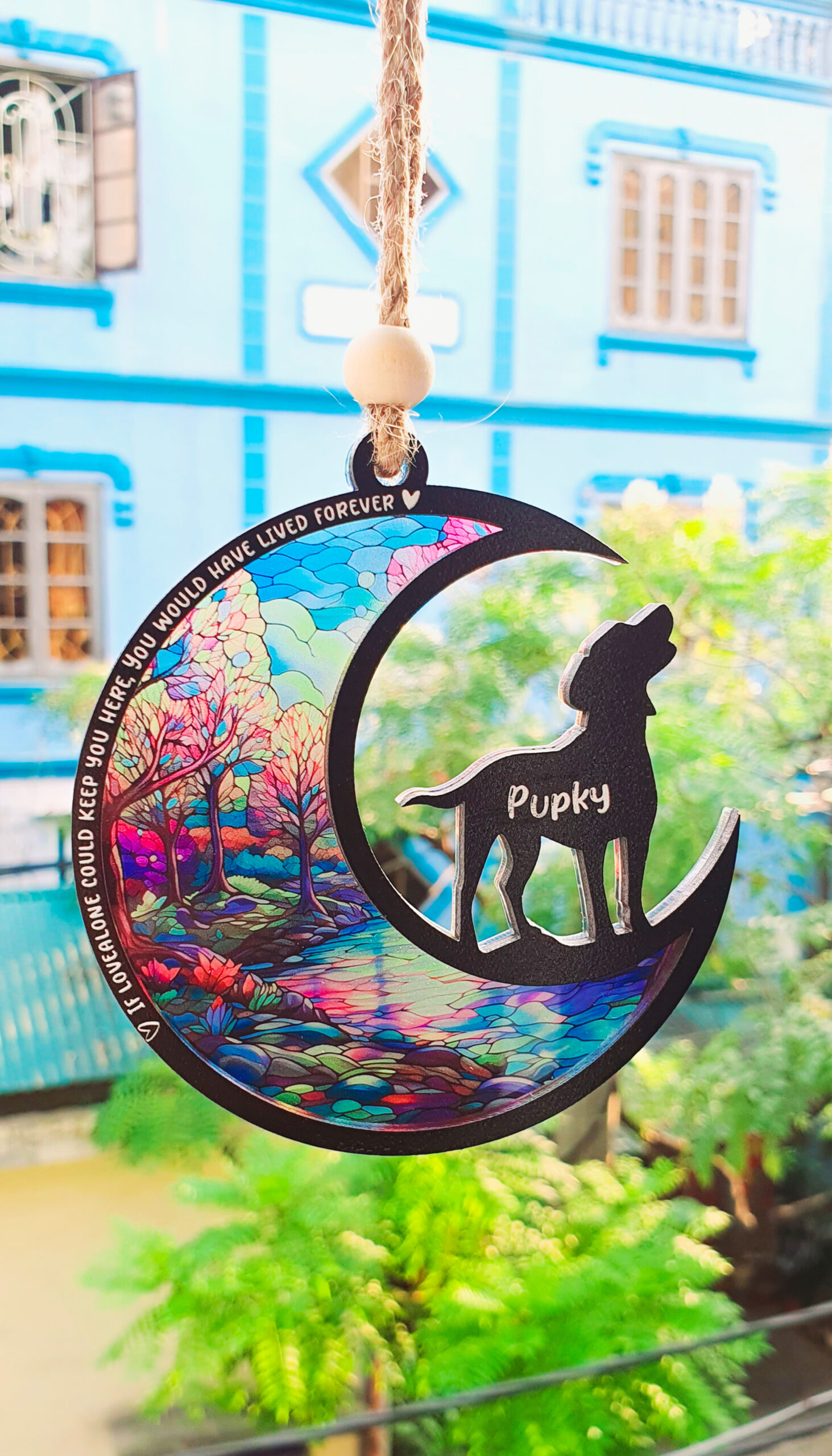 Personalized Loss Of Dog Sympathy Suncatcher, Dog Memorial Gift, Pet Memorial Suncatcher, Loss of Dog Gift, Dog Lovers - Image 7