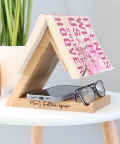 Personalised Solid Oak Book Rest